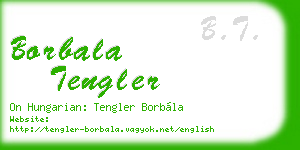 borbala tengler business card